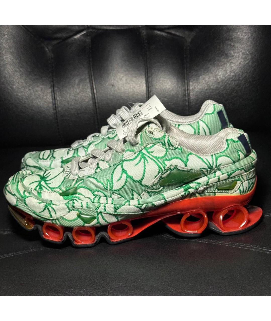 ADIDAS X RAF SIMONS Коралловые текстильные кроссовки, фото 3