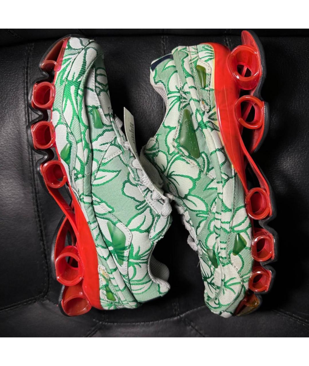 ADIDAS X RAF SIMONS Коралловые текстильные кроссовки, фото 5