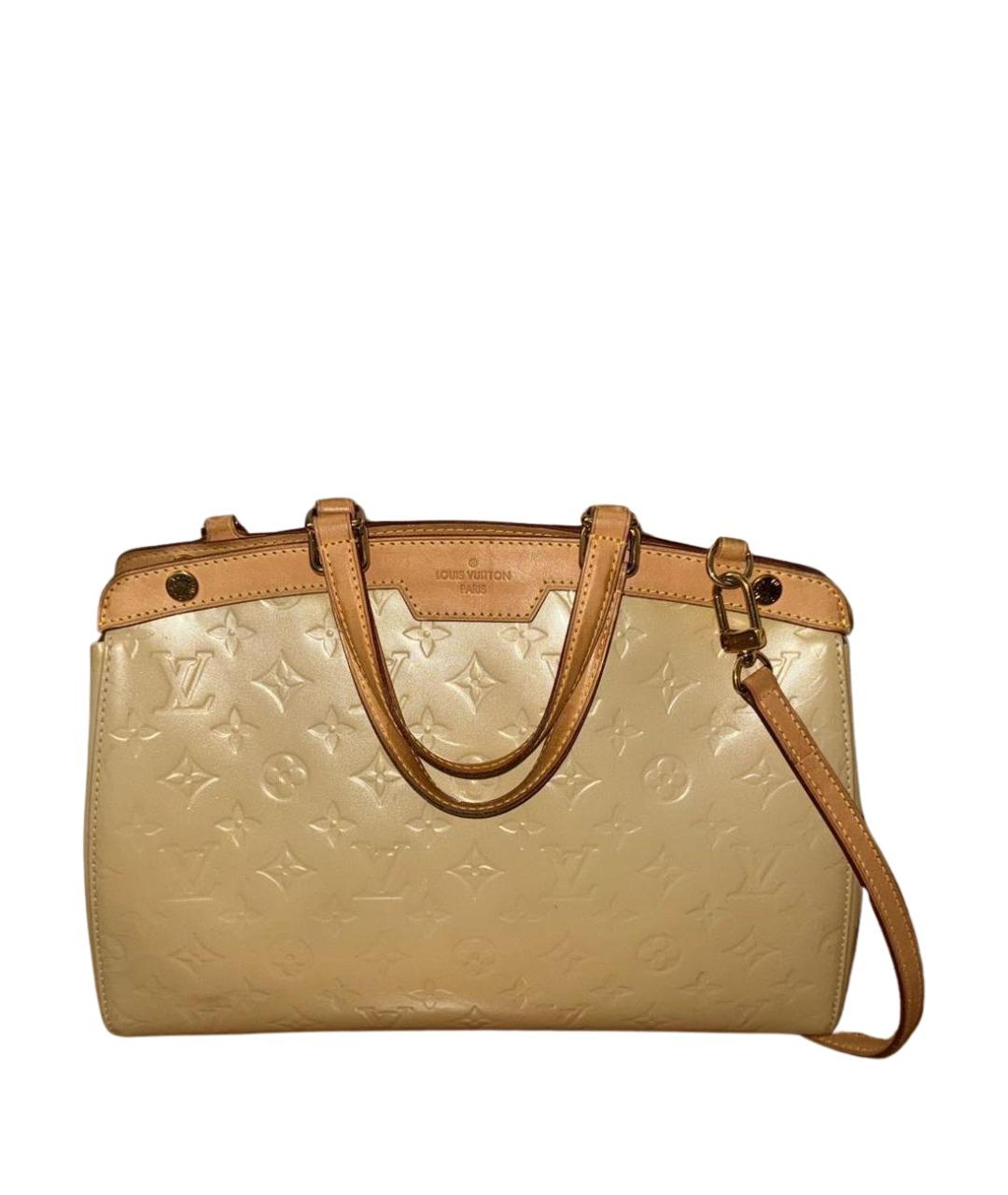 LOUIS VUITTON Бежевая кожаная сумка тоут, фото 1