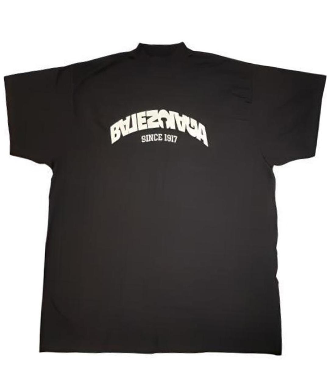 BALENCIAGA Черная футболка, фото 1