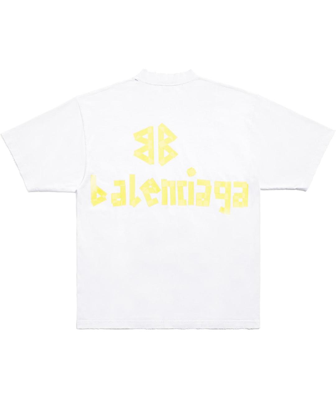 BALENCIAGA Белая футболка, фото 2