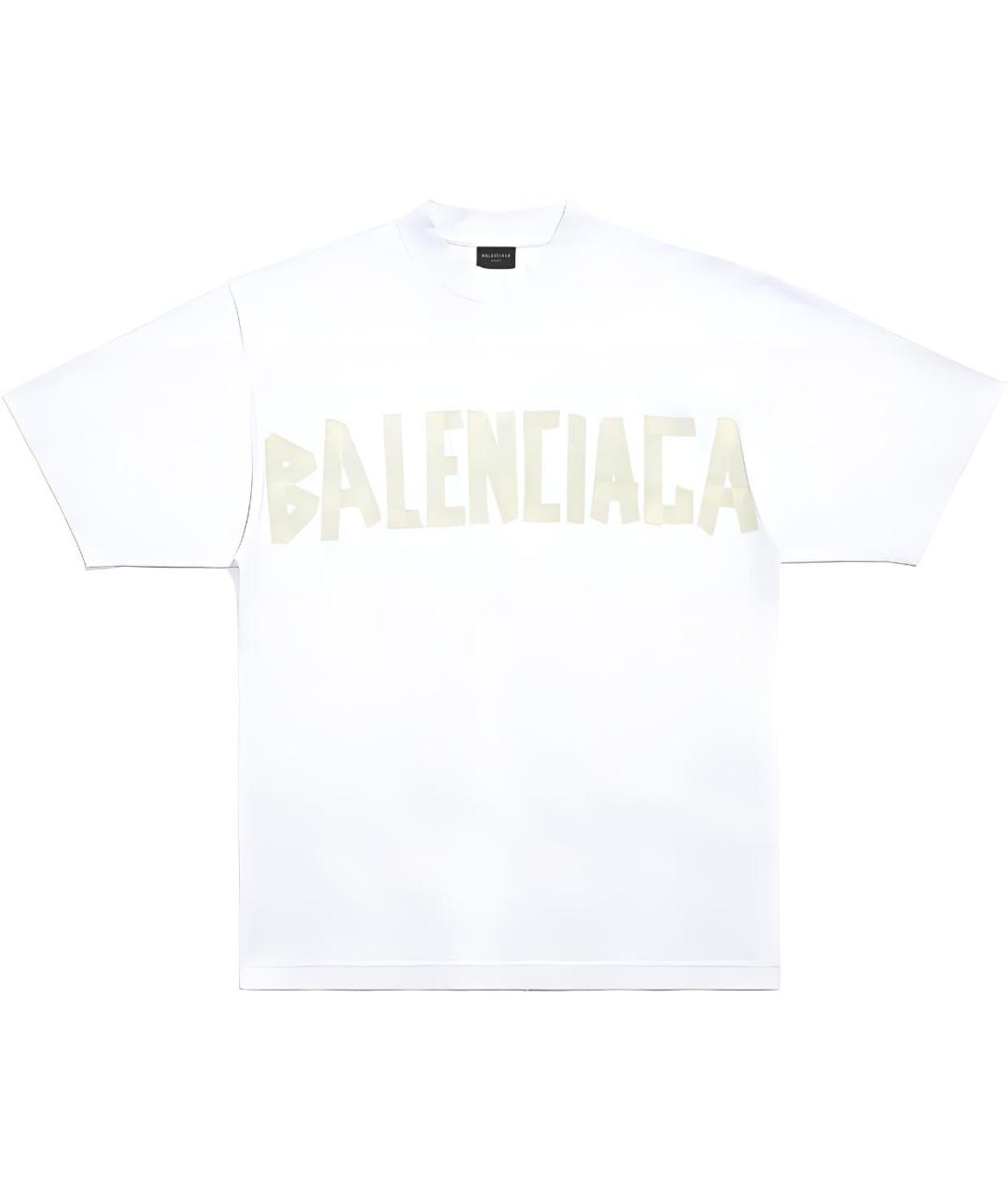 BALENCIAGA Белая футболка, фото 1