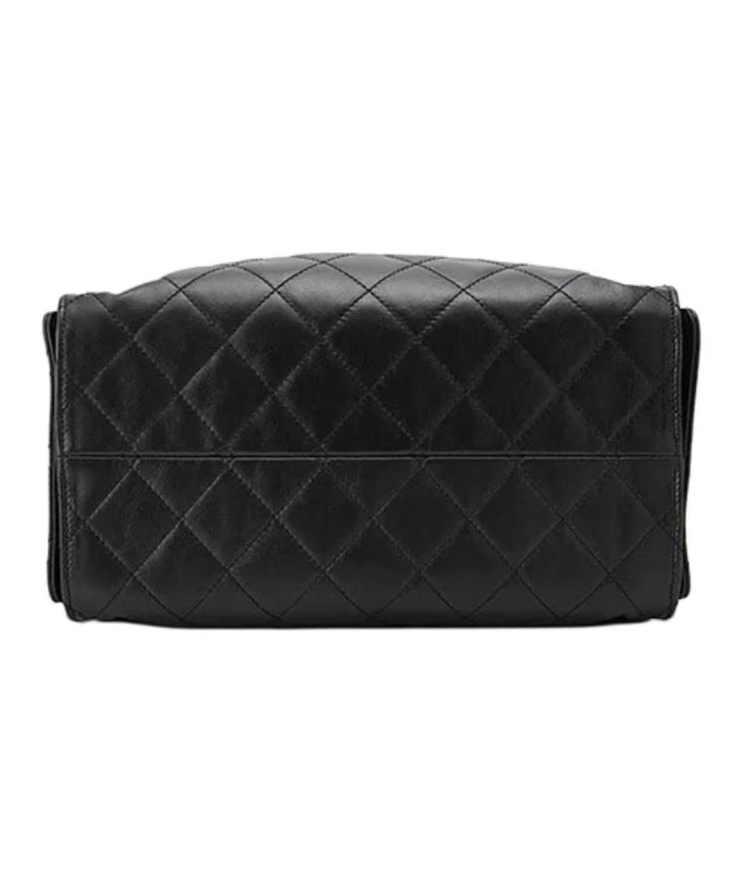 CHANEL Черная кожаная сумка через плечо, фото 4