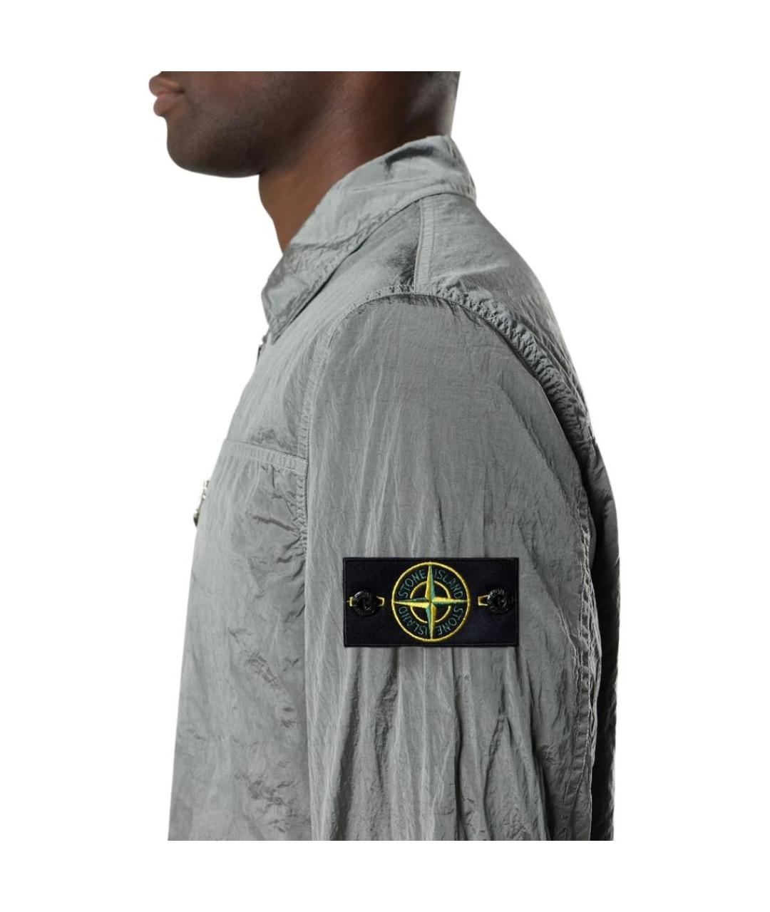 STONE ISLAND Серебряная куртка, фото 5
