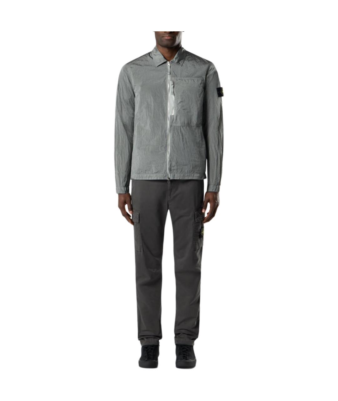 STONE ISLAND Серебряная куртка, фото 3