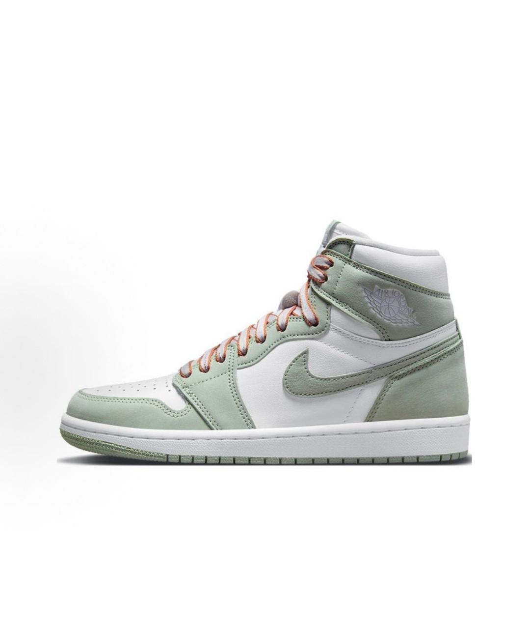 JORDAN Зеленые кожаные кроссовки, фото 3