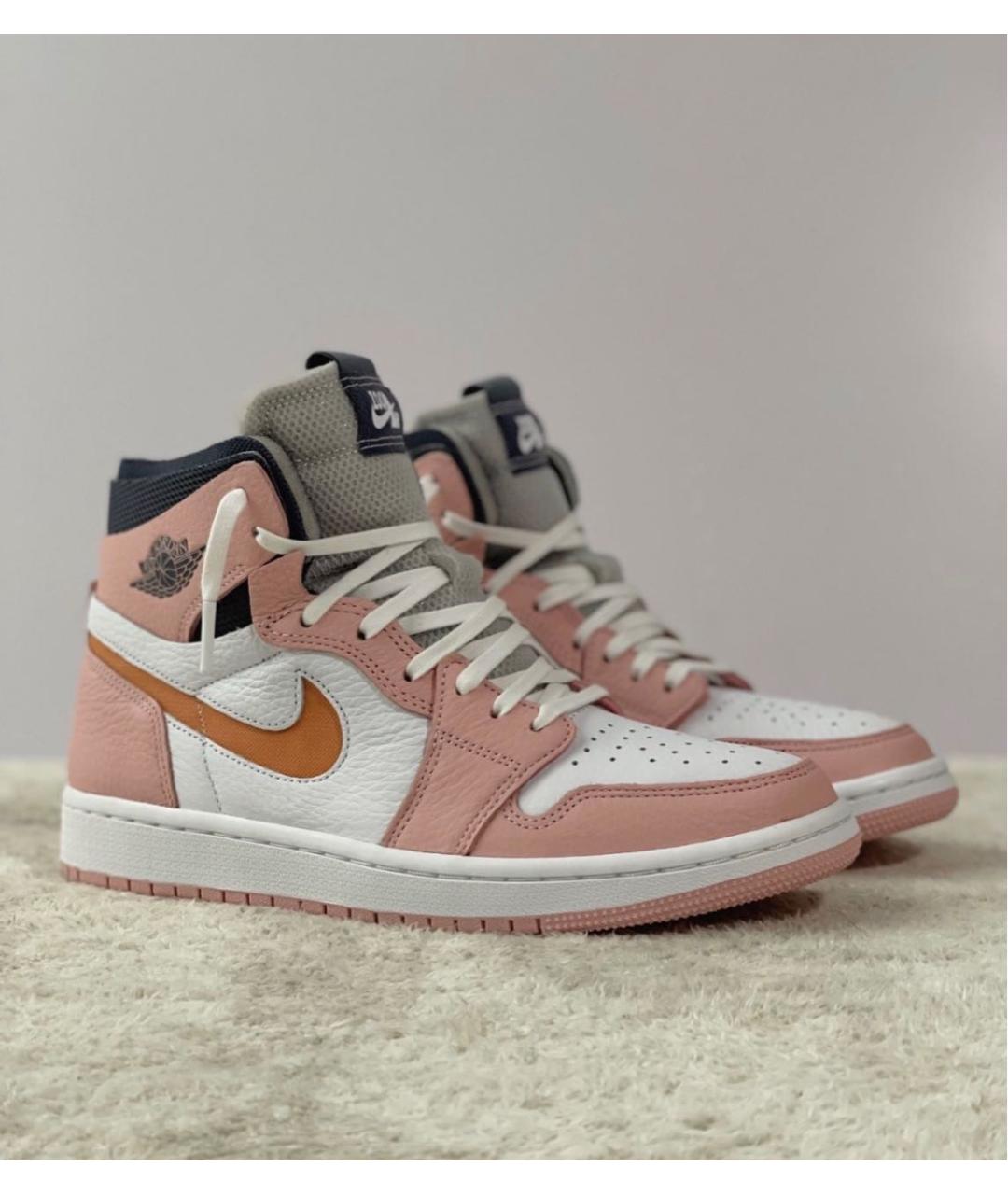 JORDAN Розовые кожаные кроссовки, фото 2