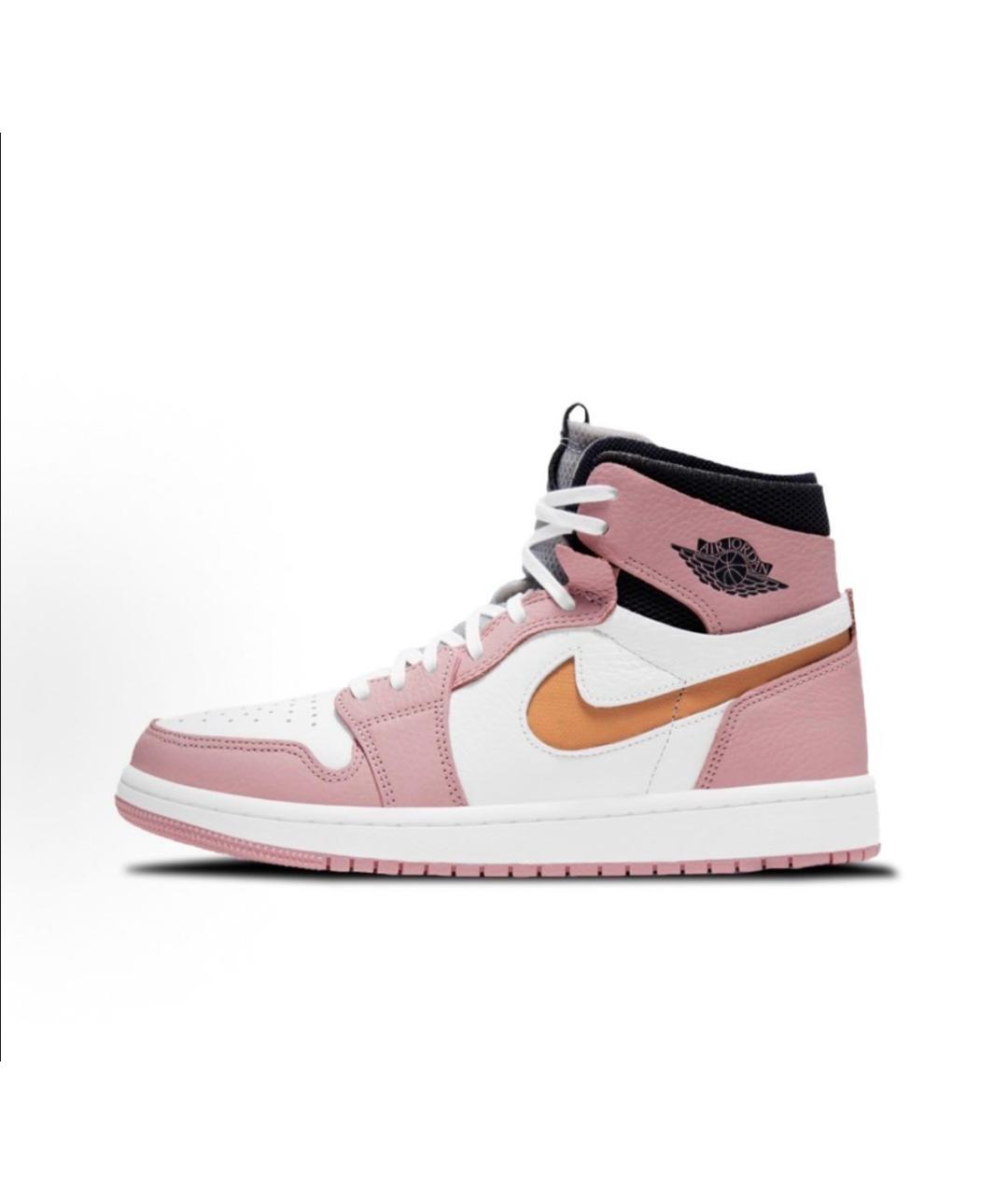 JORDAN Розовые кожаные кроссовки, фото 3