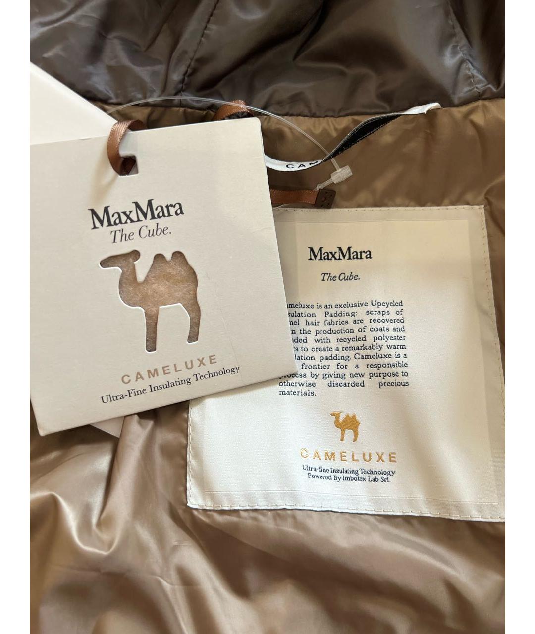 MAX MARA Коричневая полиамидовая куртка, фото 7