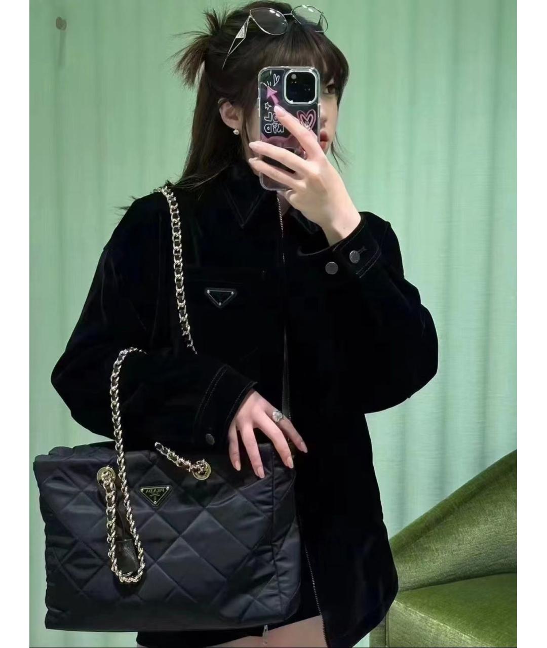 PRADA Черная сумка через плечо, фото 7