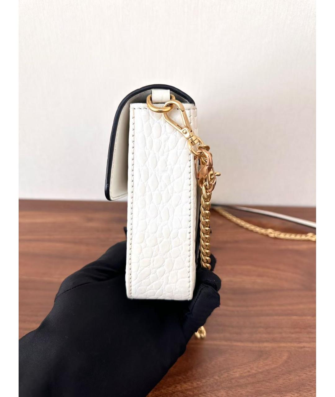 MIU MIU Белая кожаная сумка через плечо, фото 4