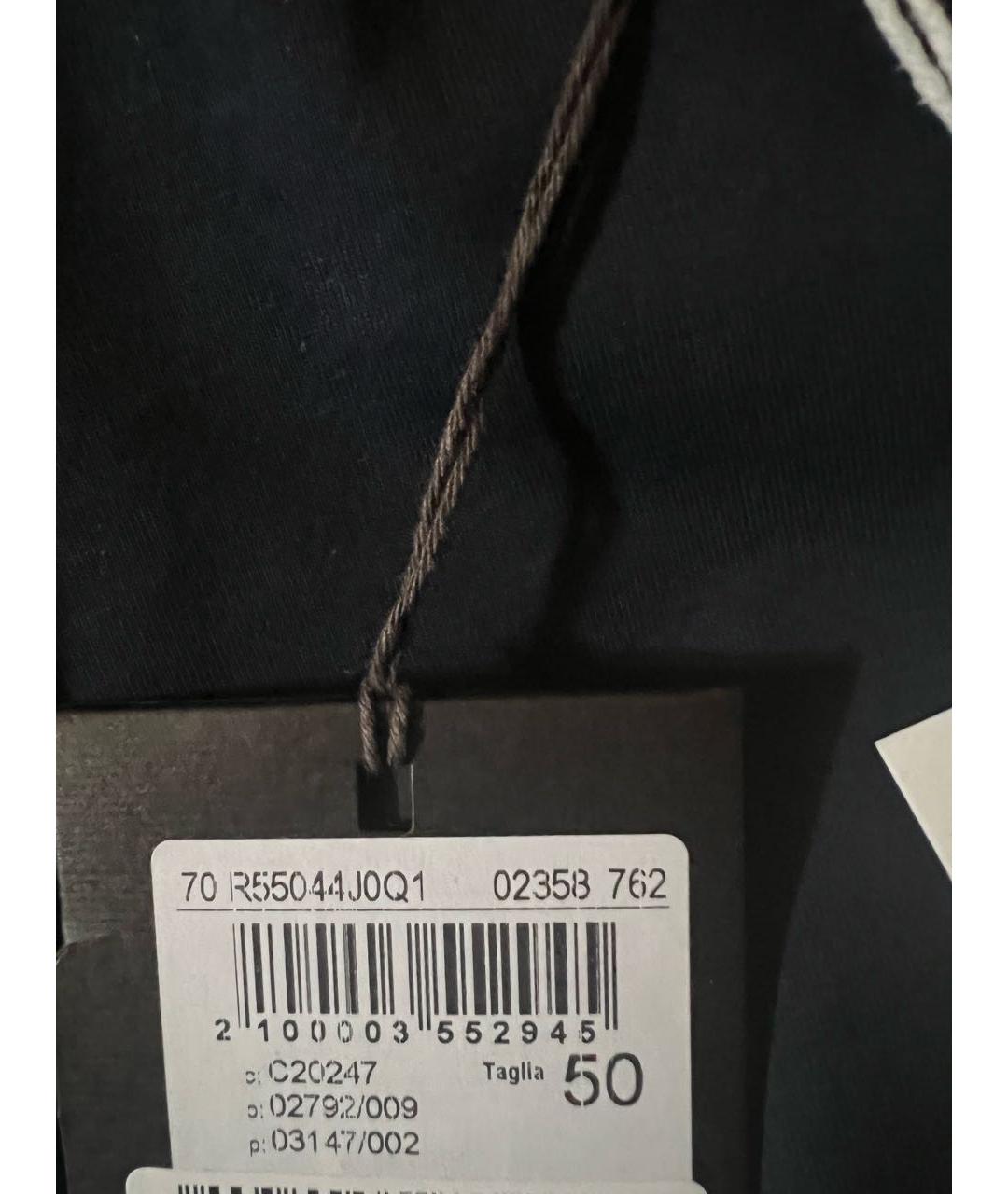 PESERICO Темно-синяя хлопковая футболка, фото 8