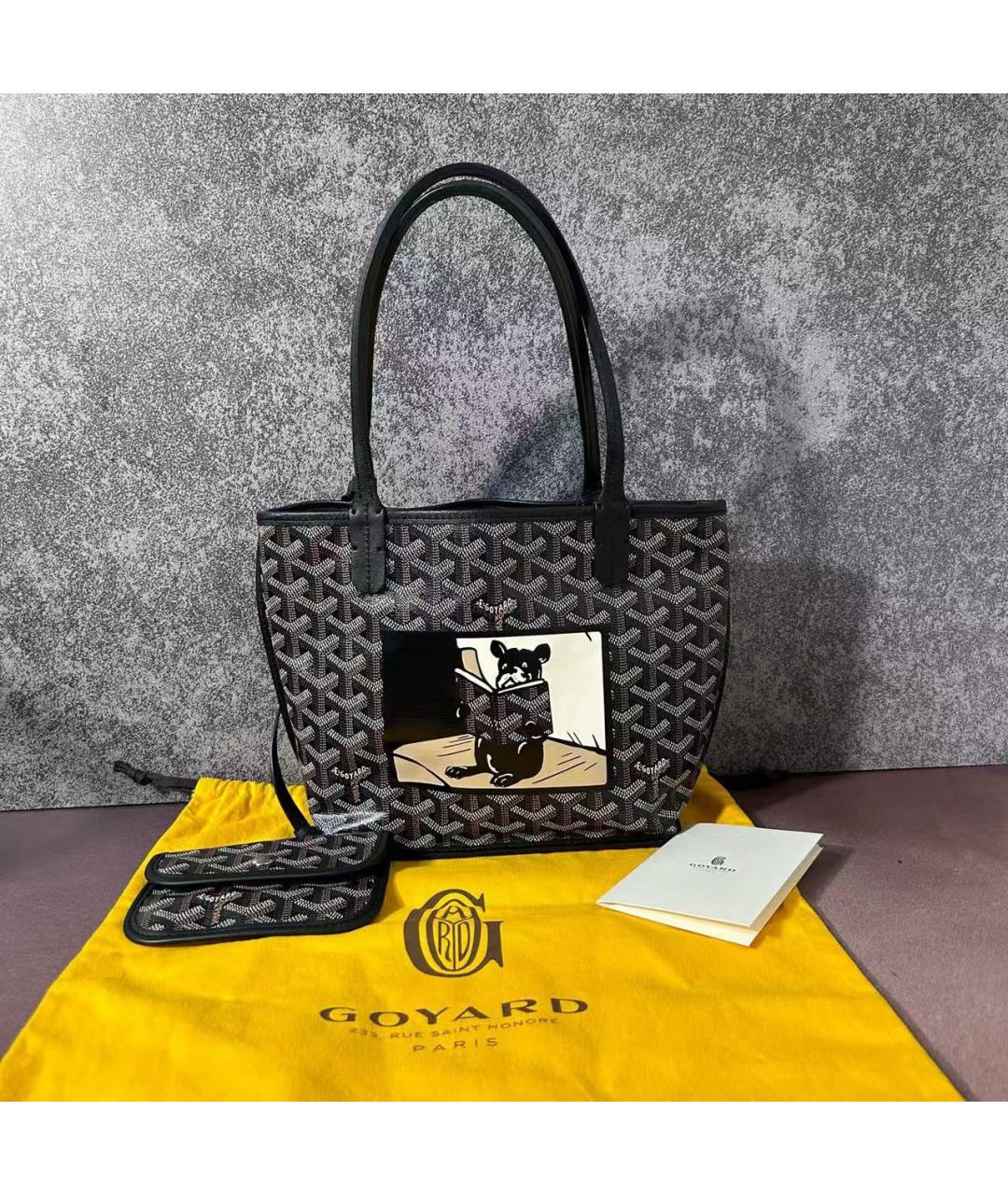 GOYARD Черная сумка тоут, фото 2
