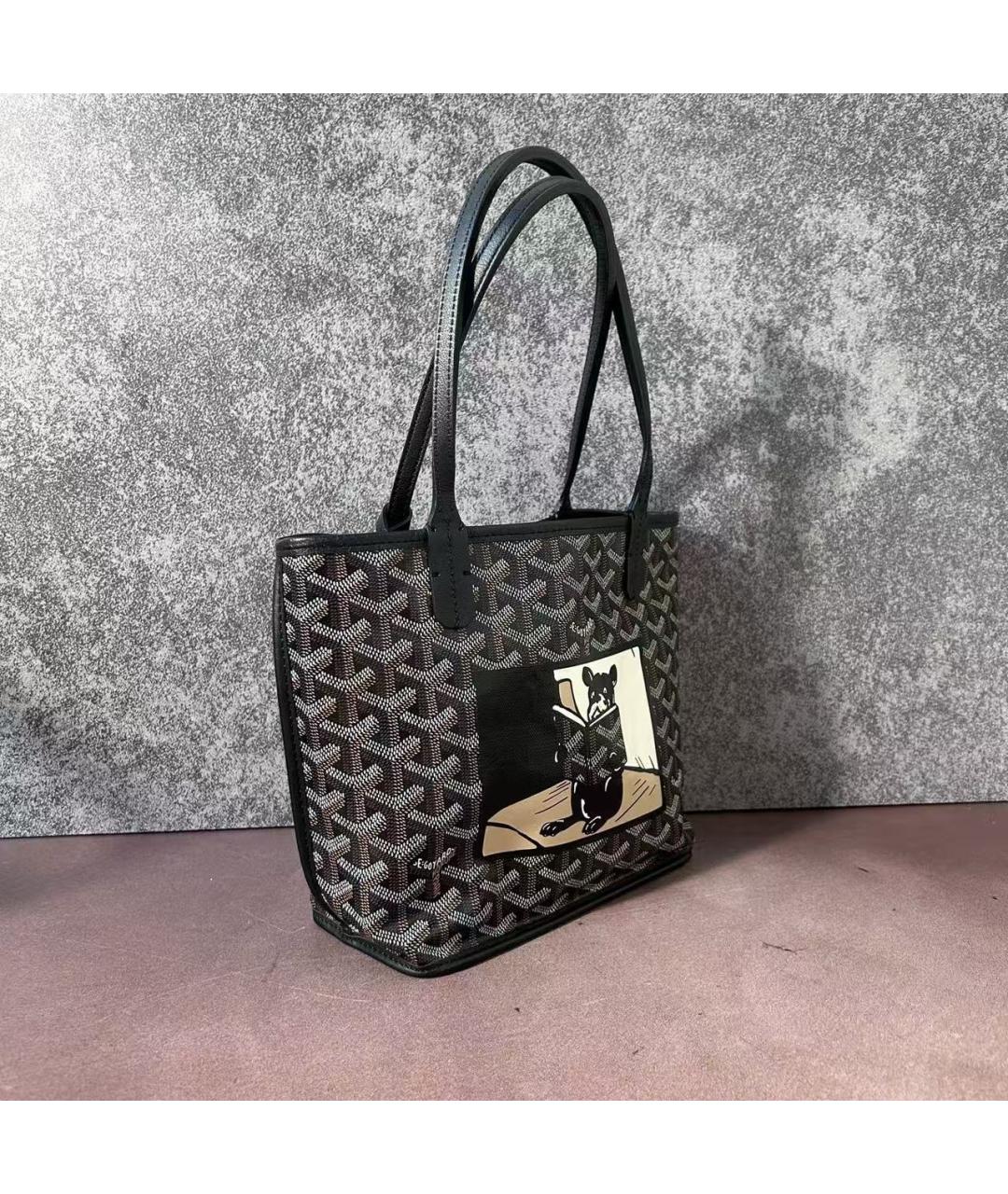 GOYARD Черная сумка тоут, фото 4