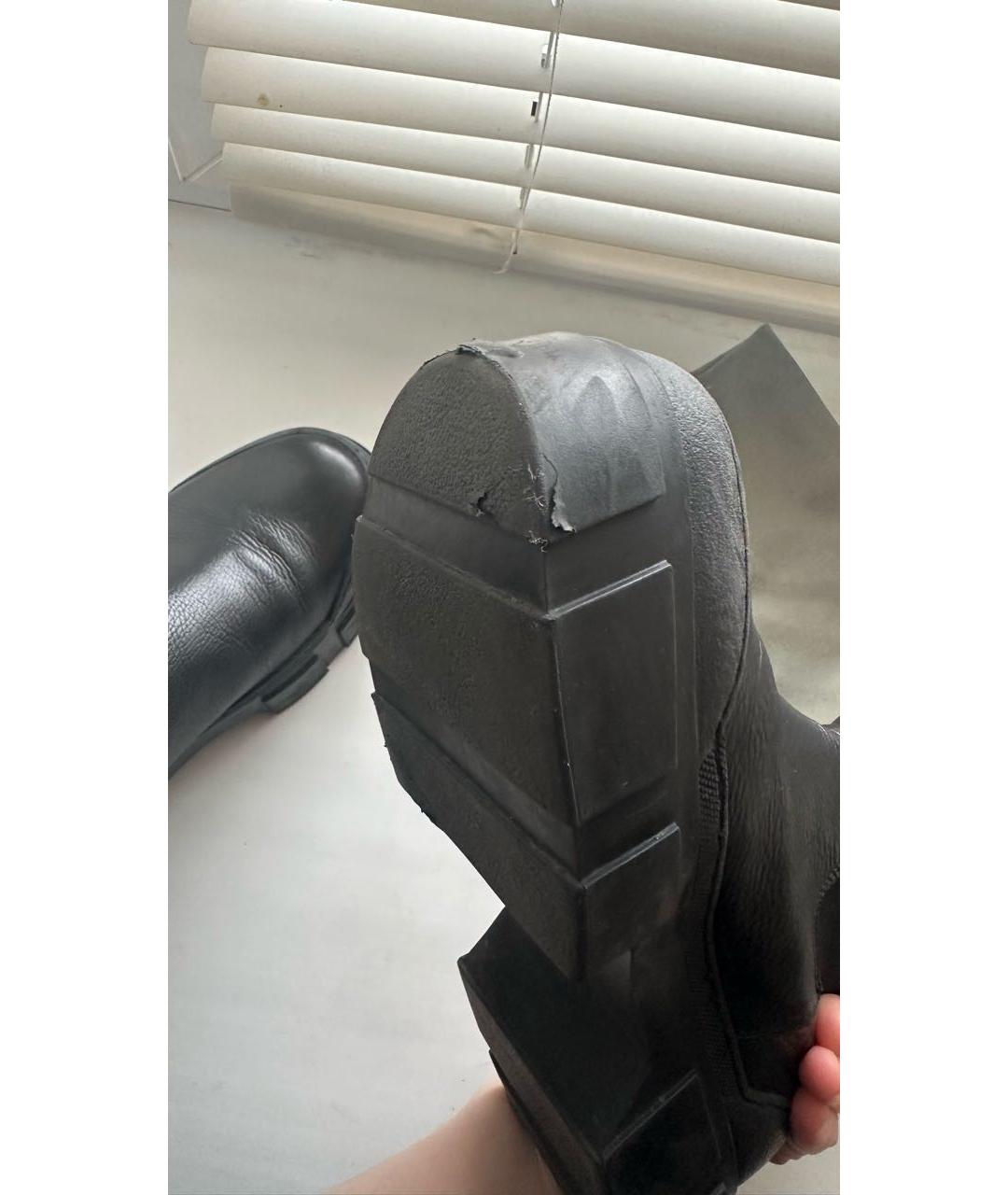 VIC MATIE Черные кожаные ботинки, фото 7