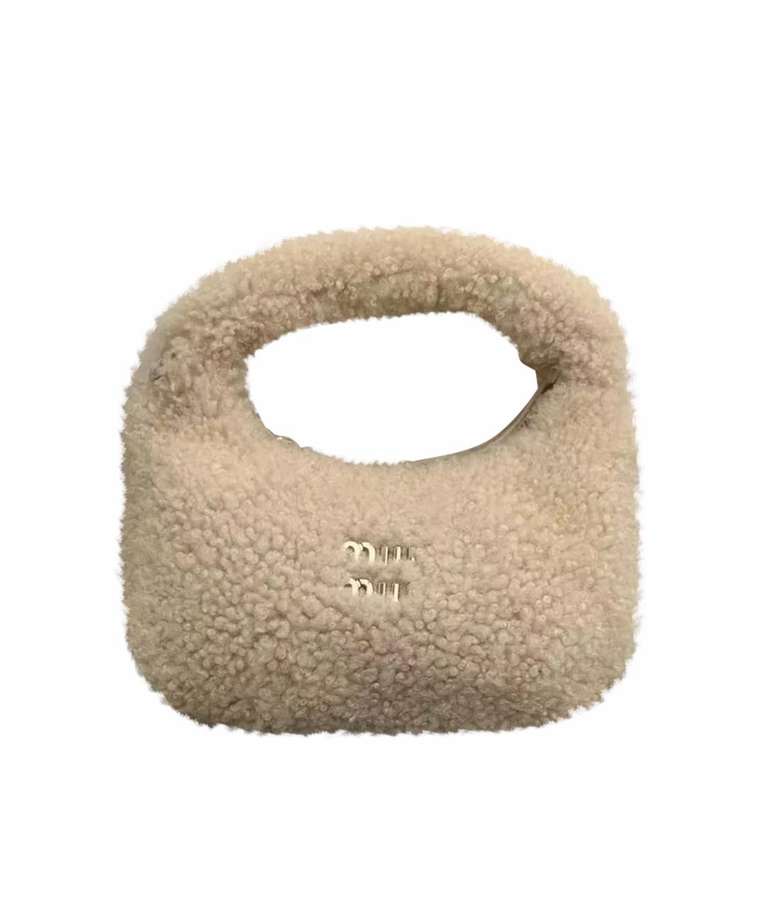 MIU MIU Белая сумка с короткими ручками, фото 1