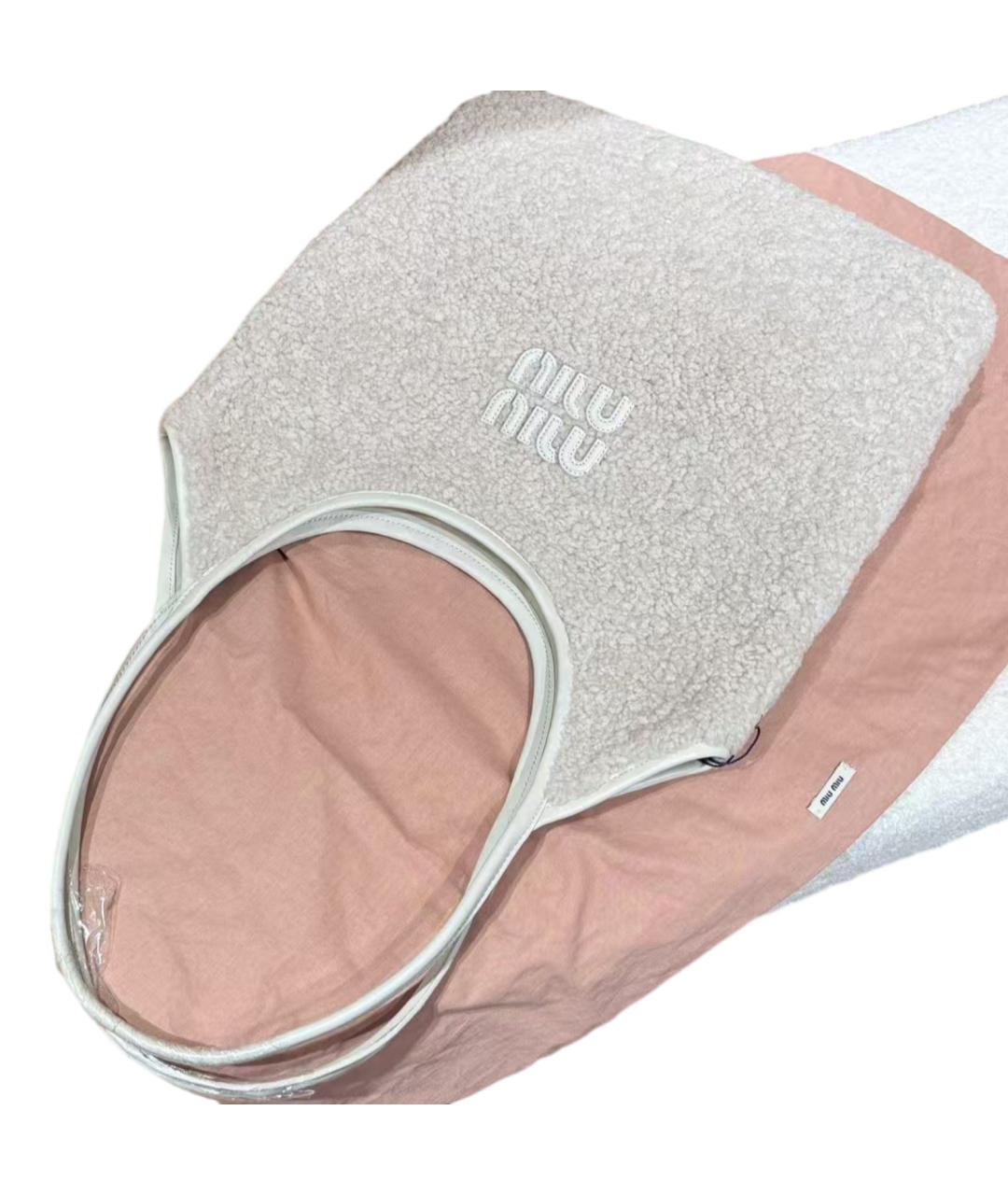 MIU MIU Белая сумка тоут, фото 7