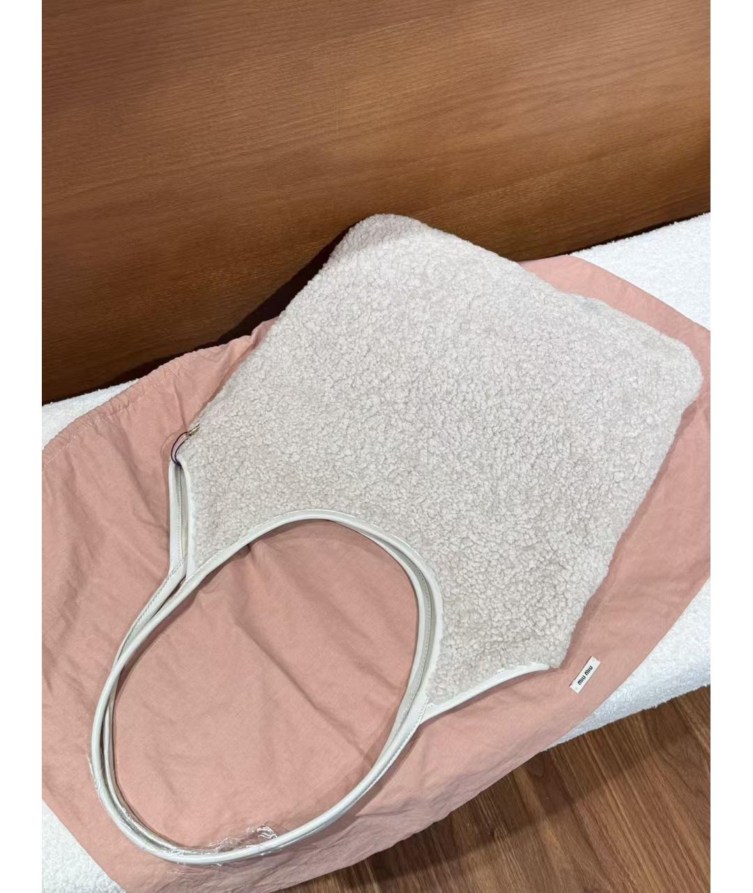 MIU MIU Белая сумка тоут, фото 3