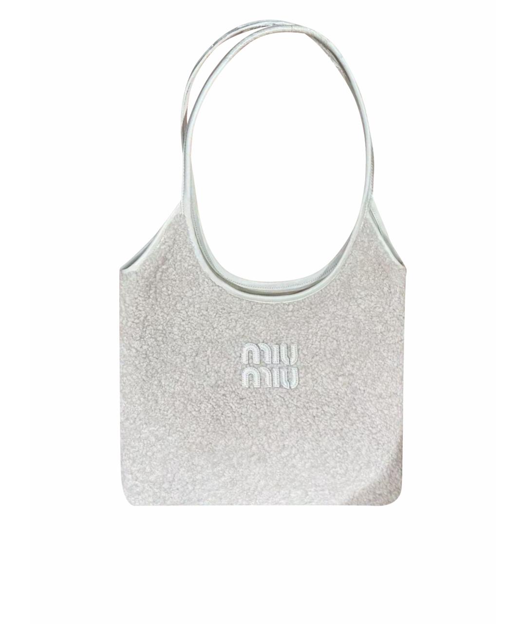MIU MIU Белая сумка тоут, фото 1