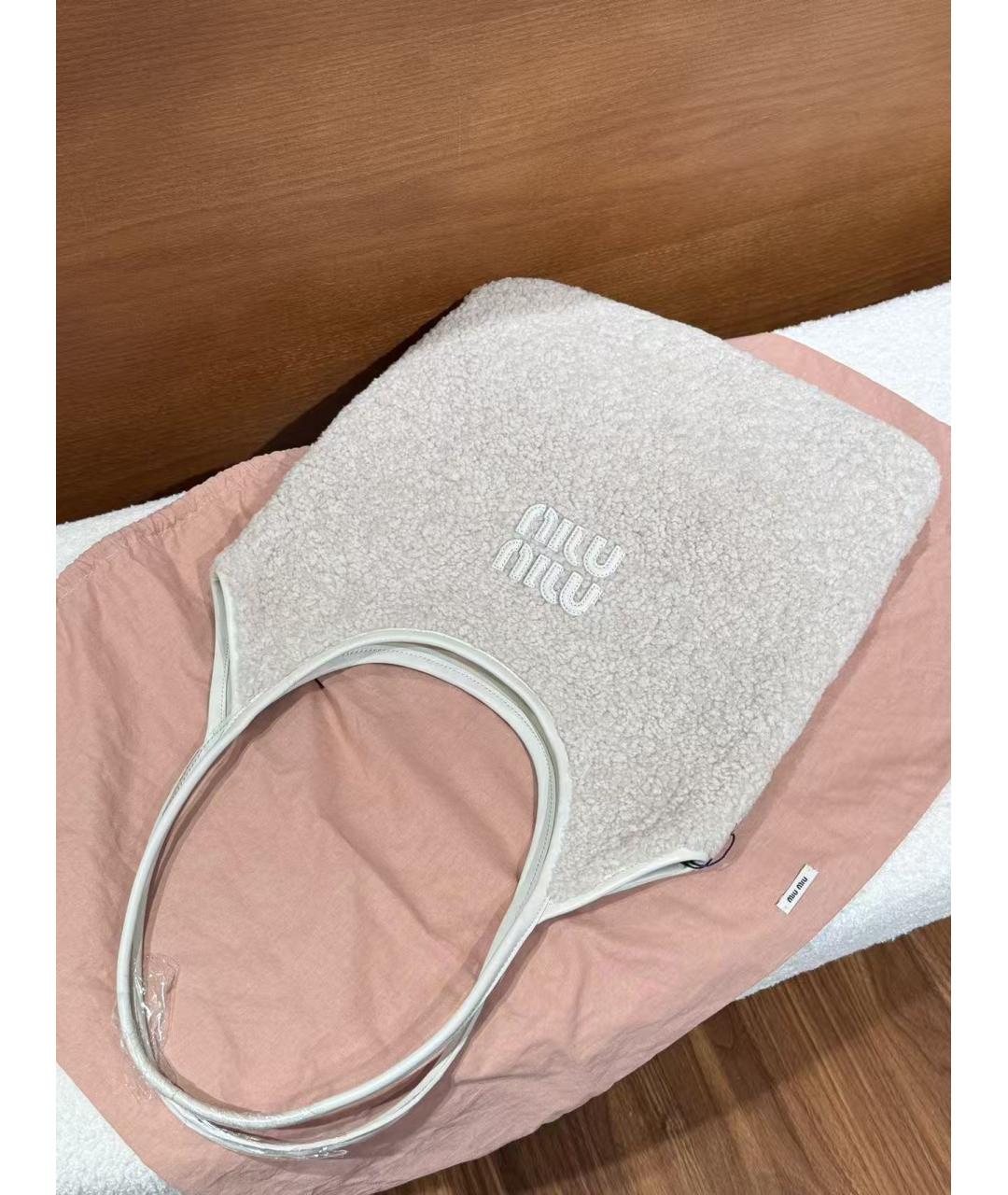 MIU MIU Белая сумка тоут, фото 2