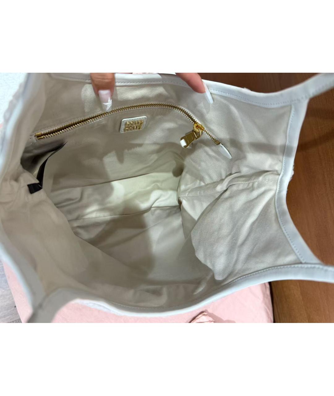 MIU MIU Белая сумка тоут, фото 6