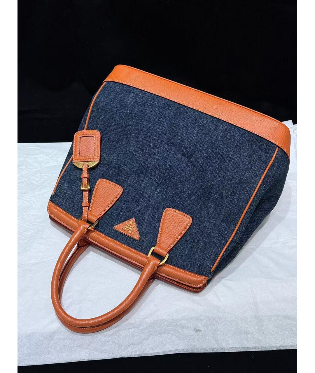PRADA Голубая деним сумка через плечо, фото 2