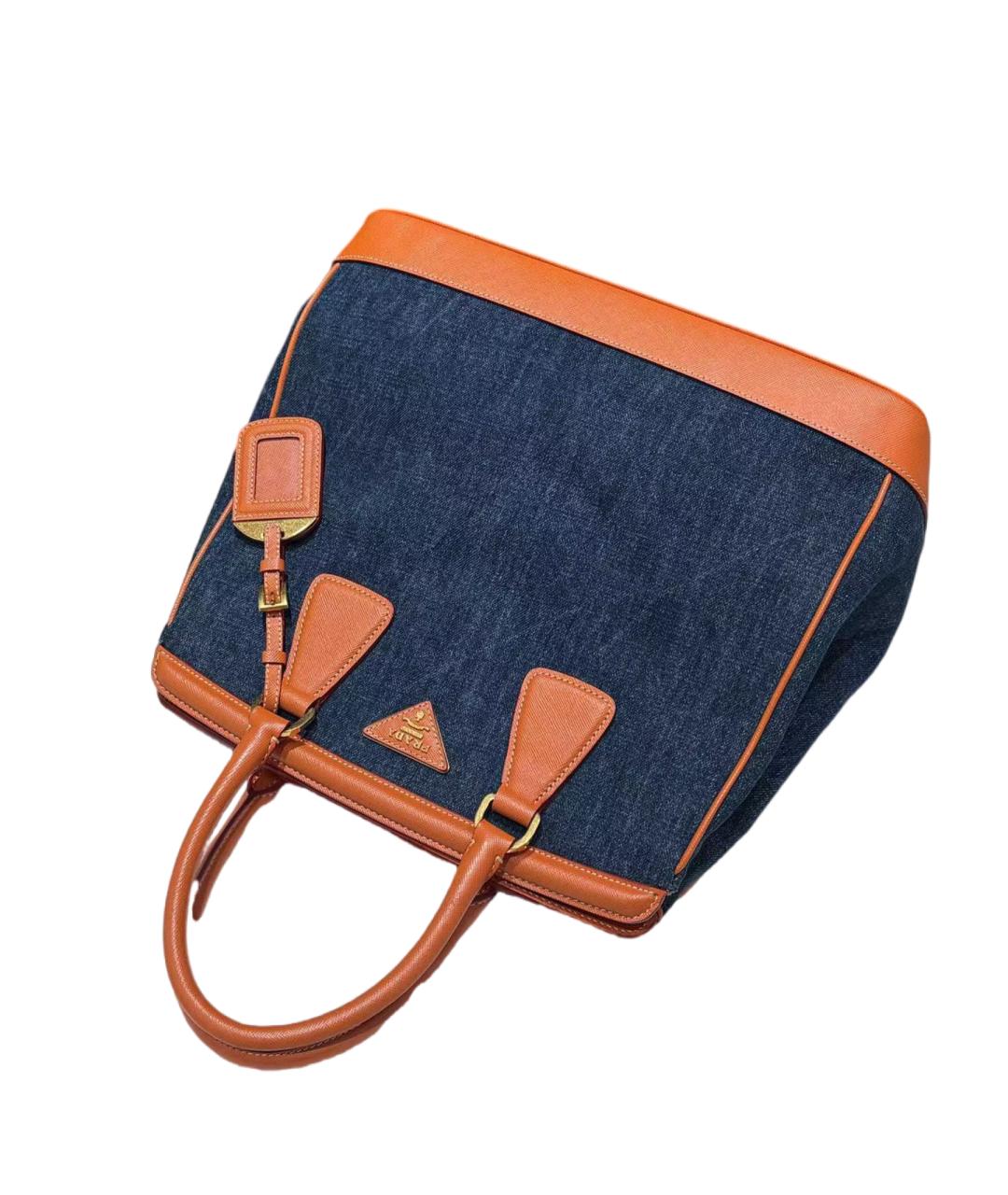 PRADA Голубая деним сумка через плечо, фото 7