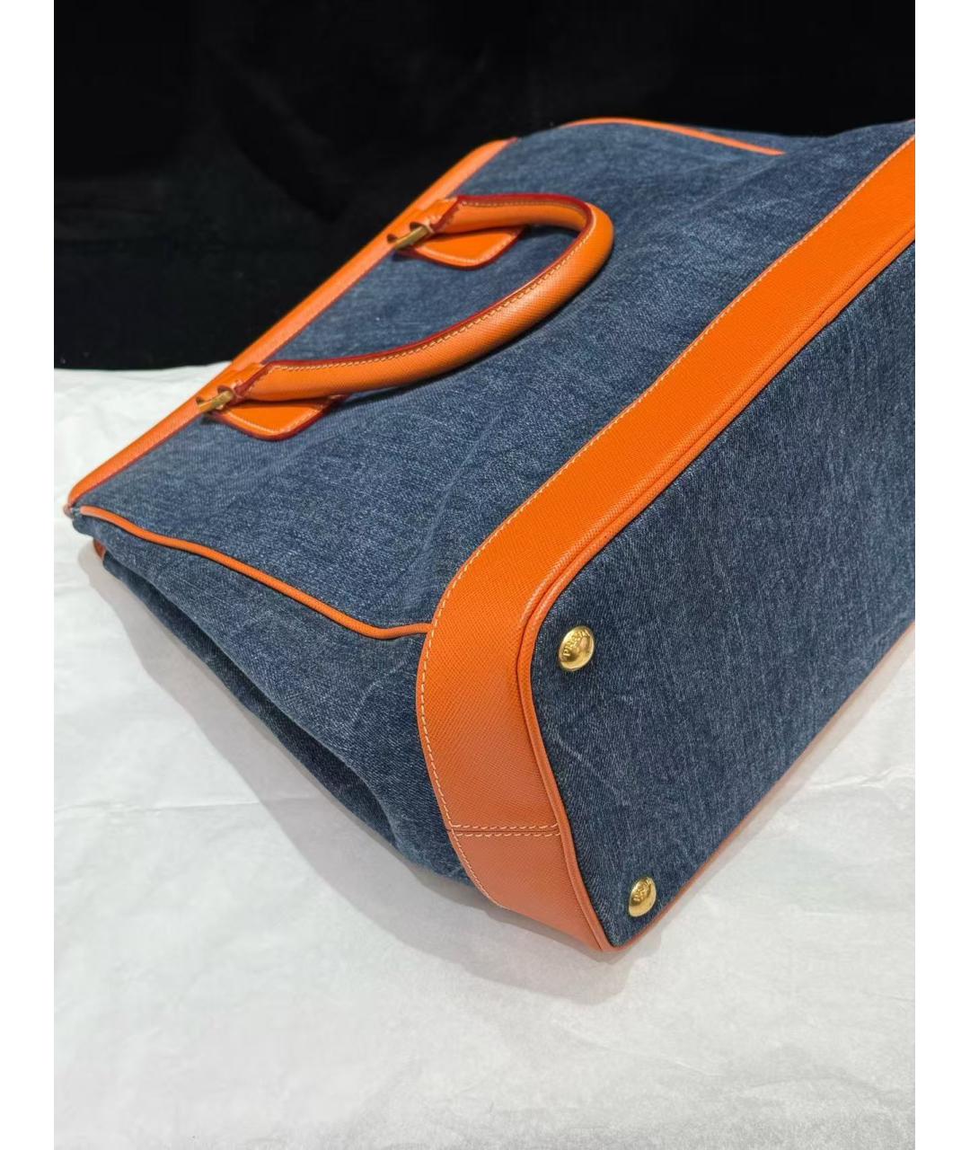 PRADA Голубая деним сумка через плечо, фото 5