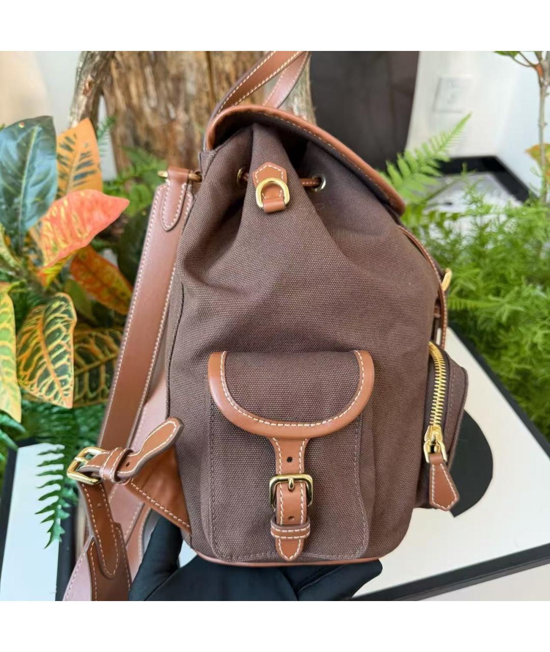 MIU MIU Коричневый рюкзак, фото 4