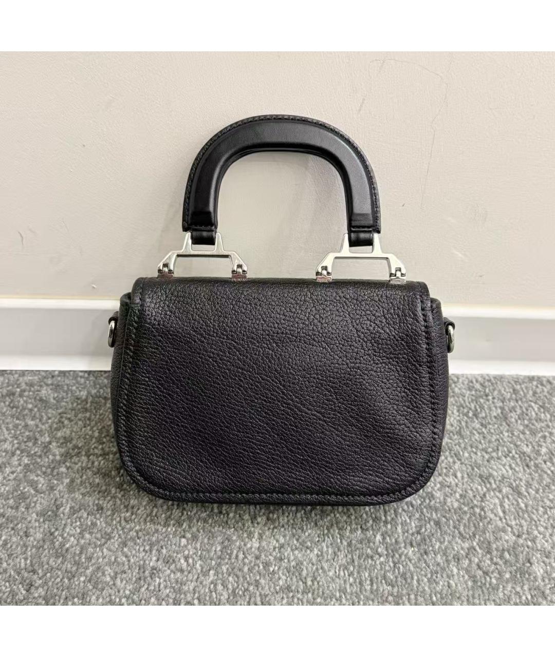 MIU MIU Черная кожаная сумка через плечо, фото 3