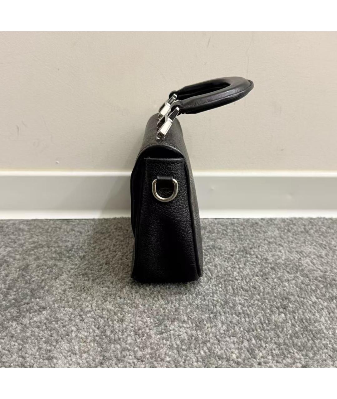 MIU MIU Черная кожаная сумка через плечо, фото 5