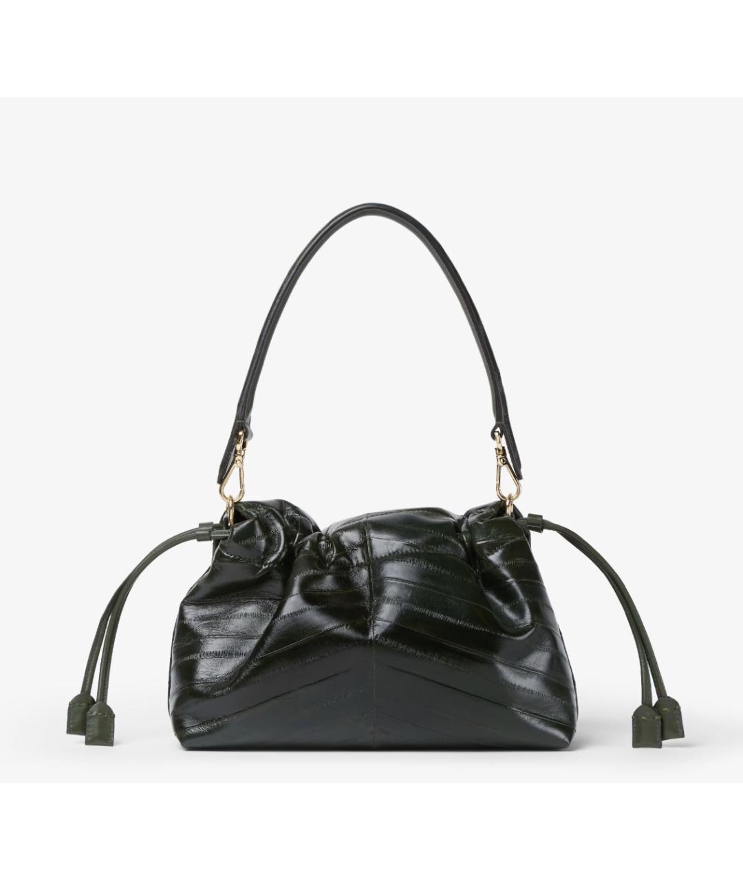 FENDI Зеленая кожаная сумка через плечо, фото 3