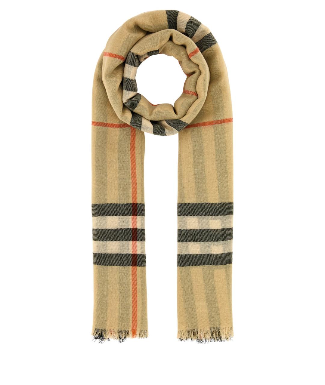 BURBERRY Мульти шерстяной шарф, фото 2