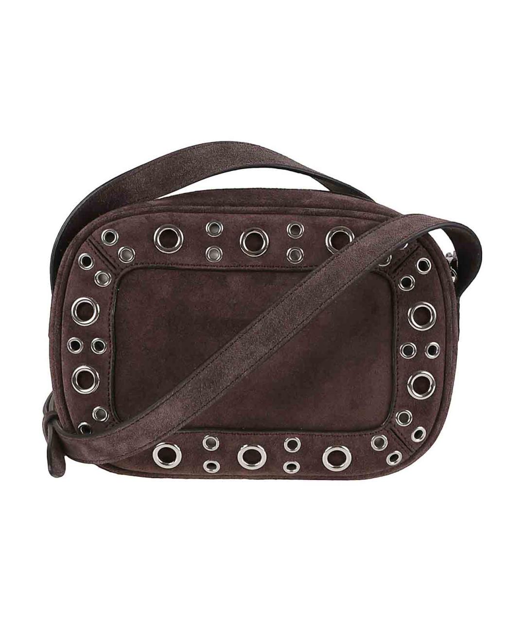 VALENTINO Коричневая замшевая сумка на плечо, фото 2