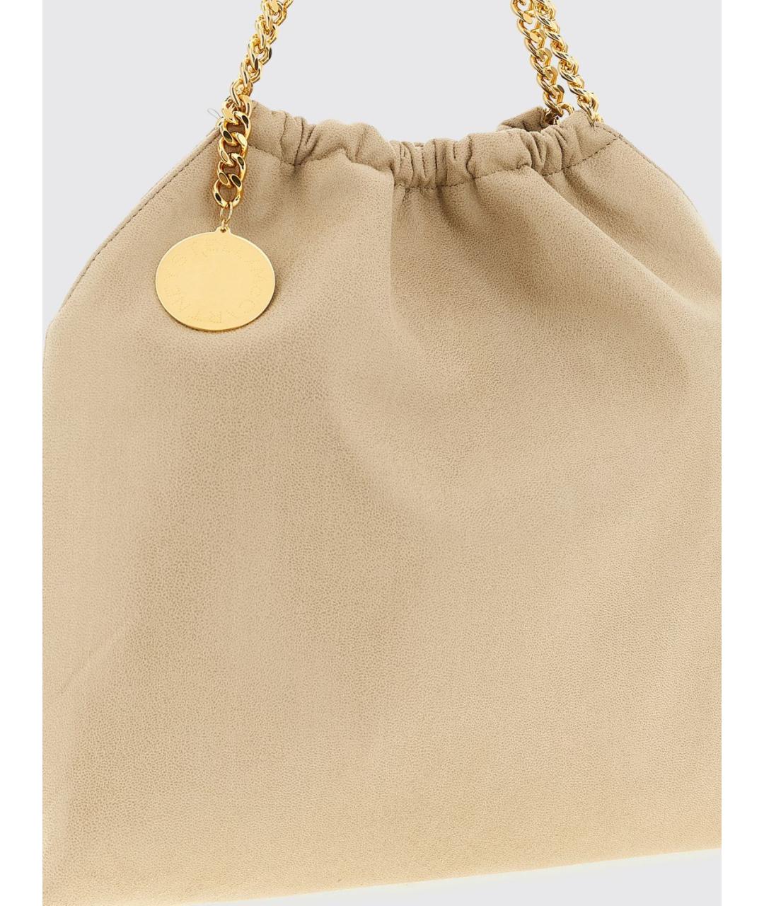 STELLA MCCARTNEY Бежевая сумка через плечо из искусственной кожи, фото 3