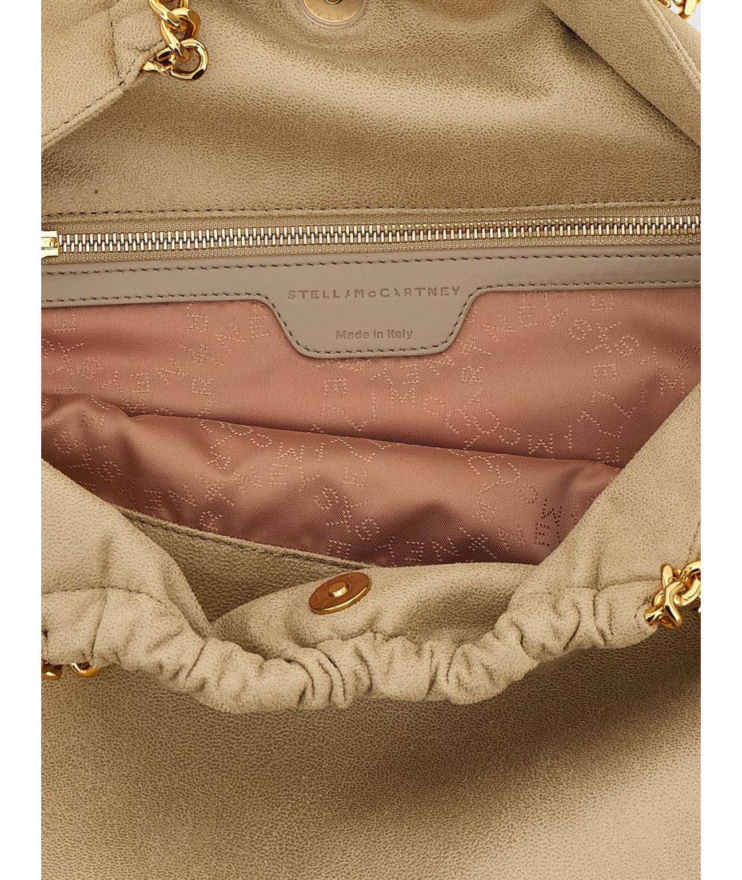 STELLA MCCARTNEY Бежевая сумка через плечо из искусственной кожи, фото 4
