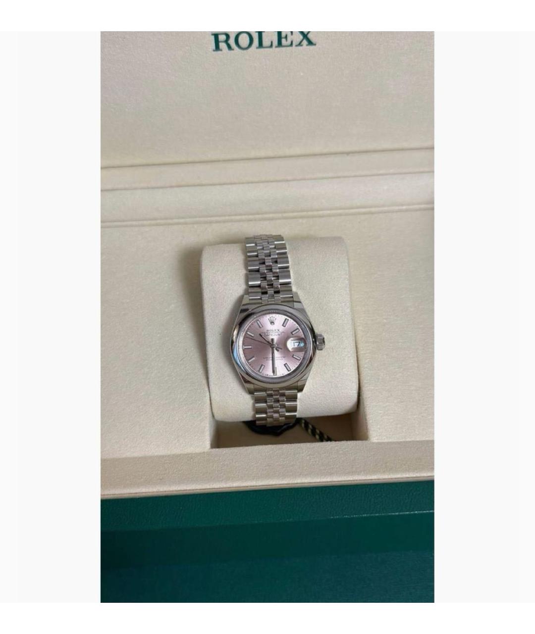 ROLEX Антрацитовые серебряные часы, фото 3