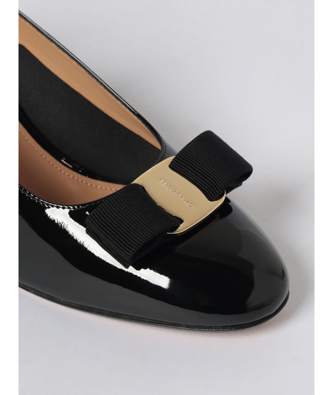 FERRAGAMO Черные туфли, фото 4