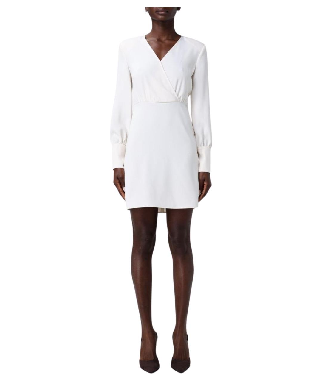 ARMANI EXCHANGE Бежевое полиэстеровое повседневное платье, фото 1