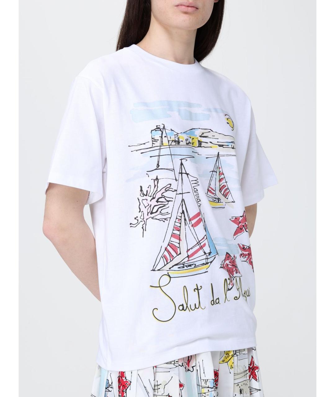 ANTONIO MARRAS Белая хлопковая футболка, фото 4