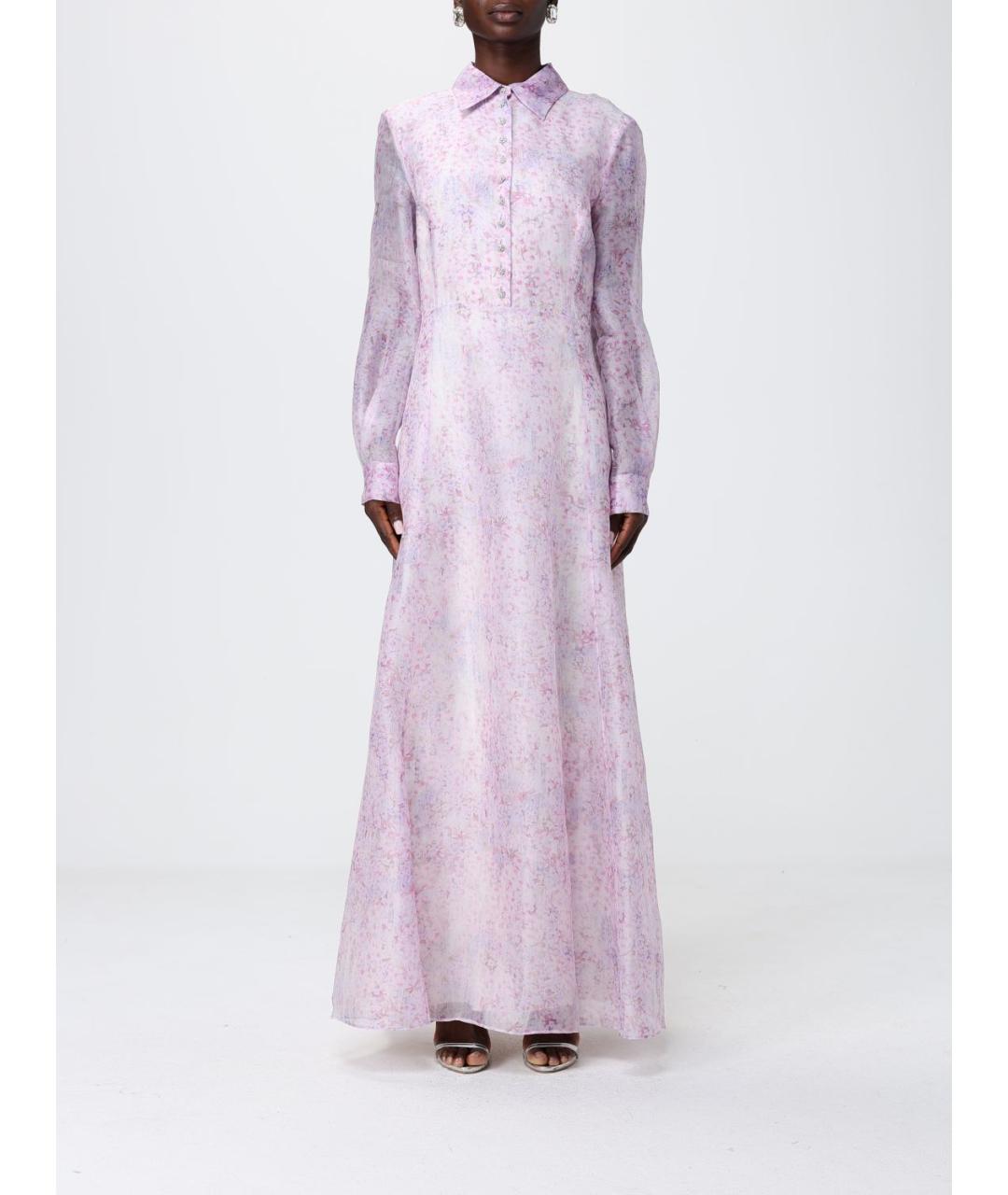 ALBERTA FERRETTI Розовое вечернее платье, фото 5