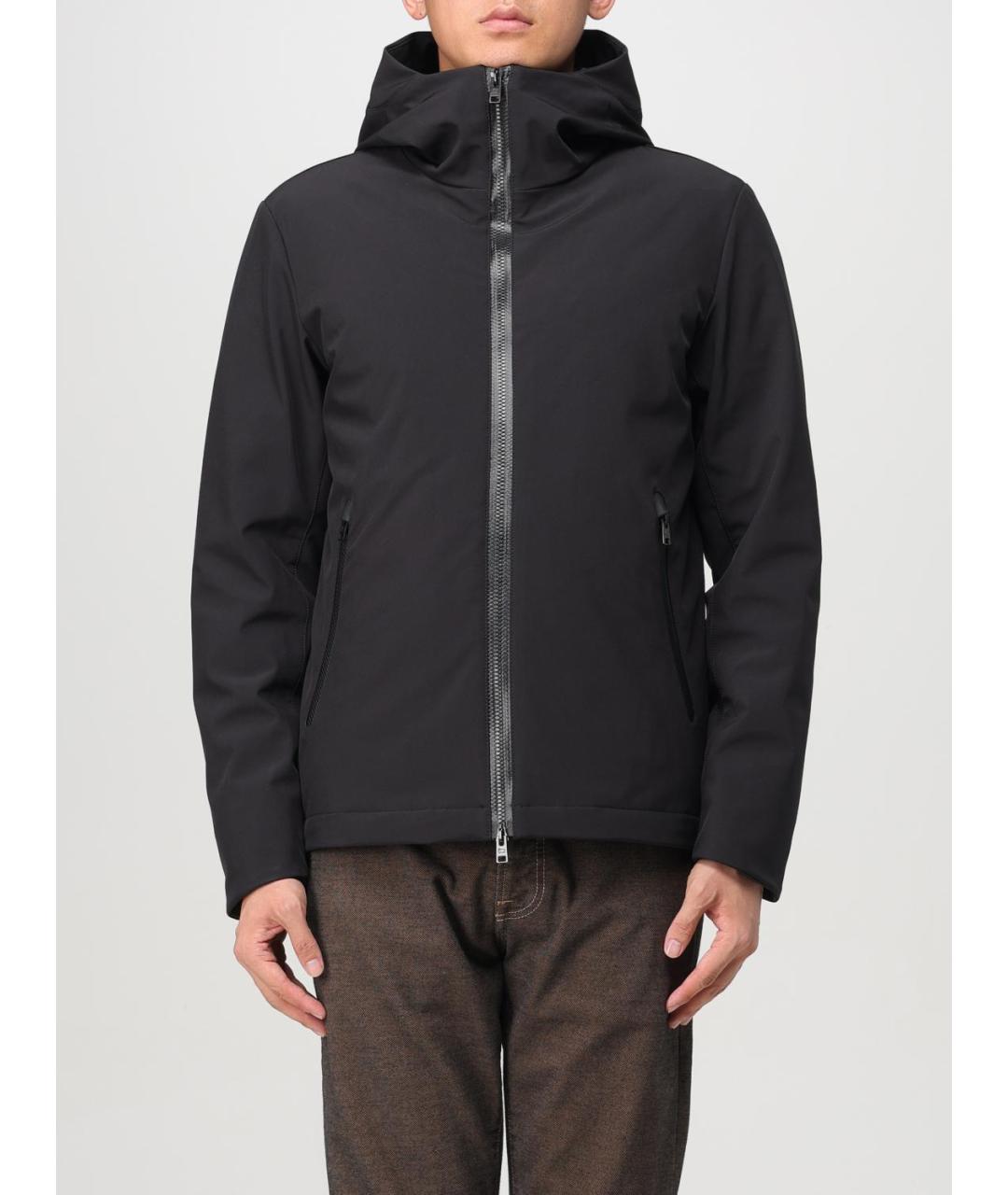 WOOLRICH Черная полиэстеровая куртка, фото 5