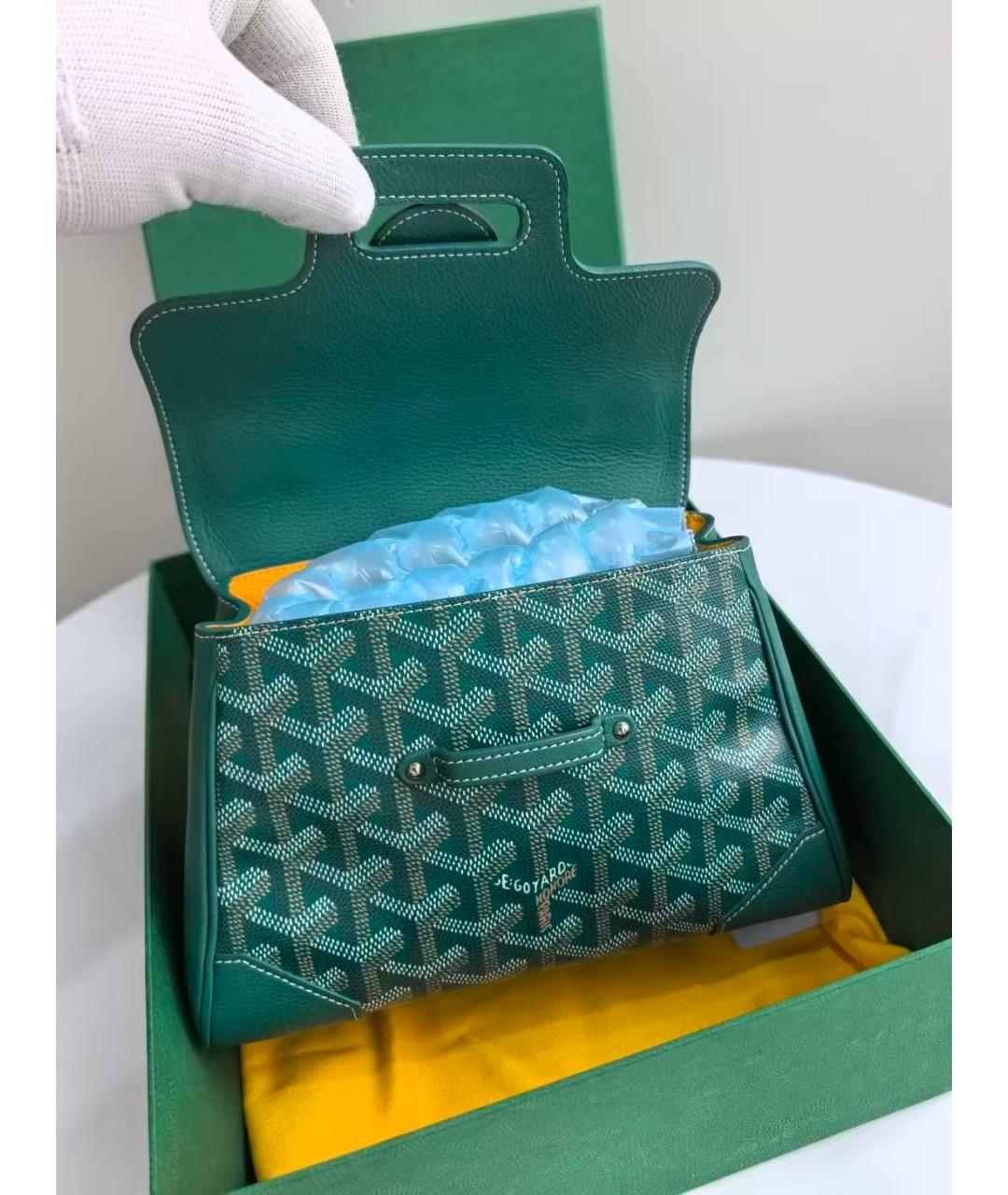 GOYARD Зеленая сумка через плечо, фото 7