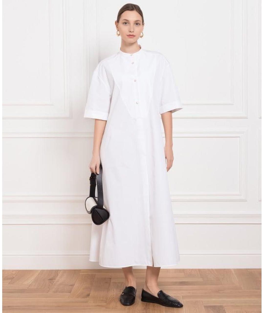 JIL SANDER Белое платье, фото 2