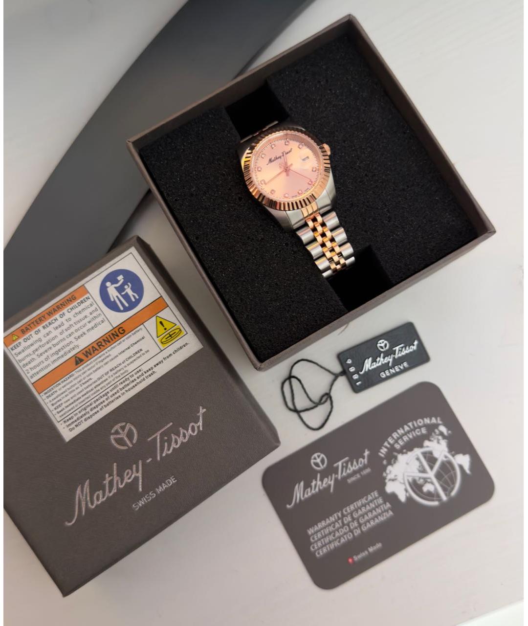 TISSOT Розовые часы из розового золота, фото 4