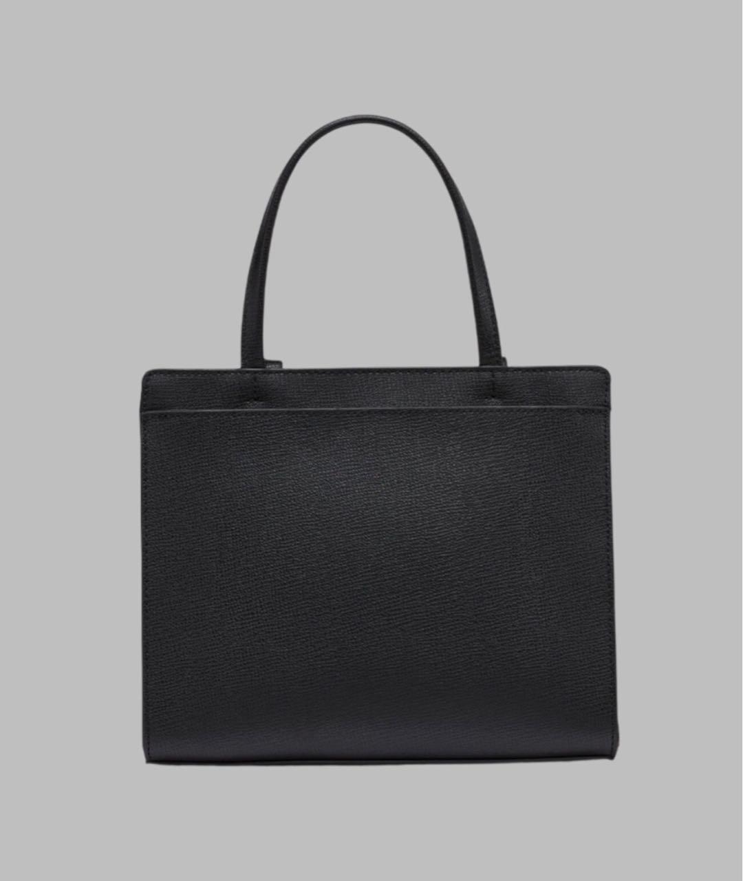 KARL LAGERFELD Черная кожаная сумка тоут, фото 3