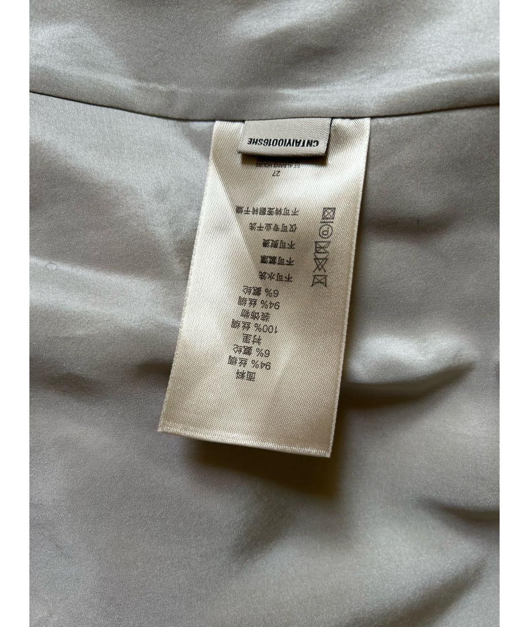 BURBERRY Серое шелковое повседневное платье, фото 7