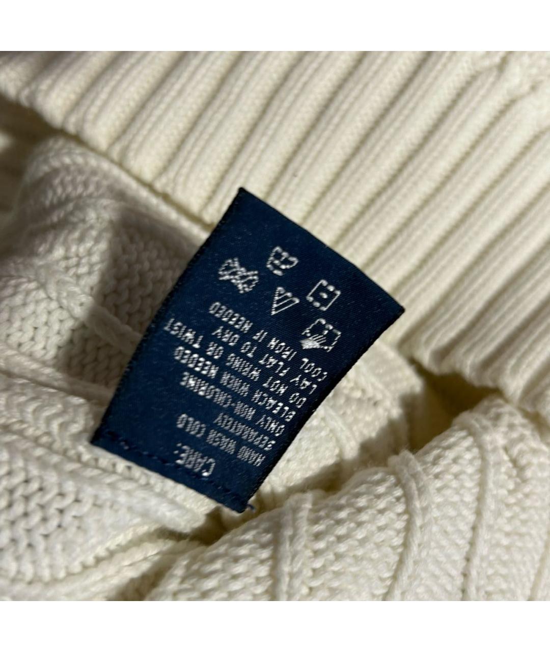 POLO RALPH LAUREN Белый хлопковый джемпер / свитер, фото 5