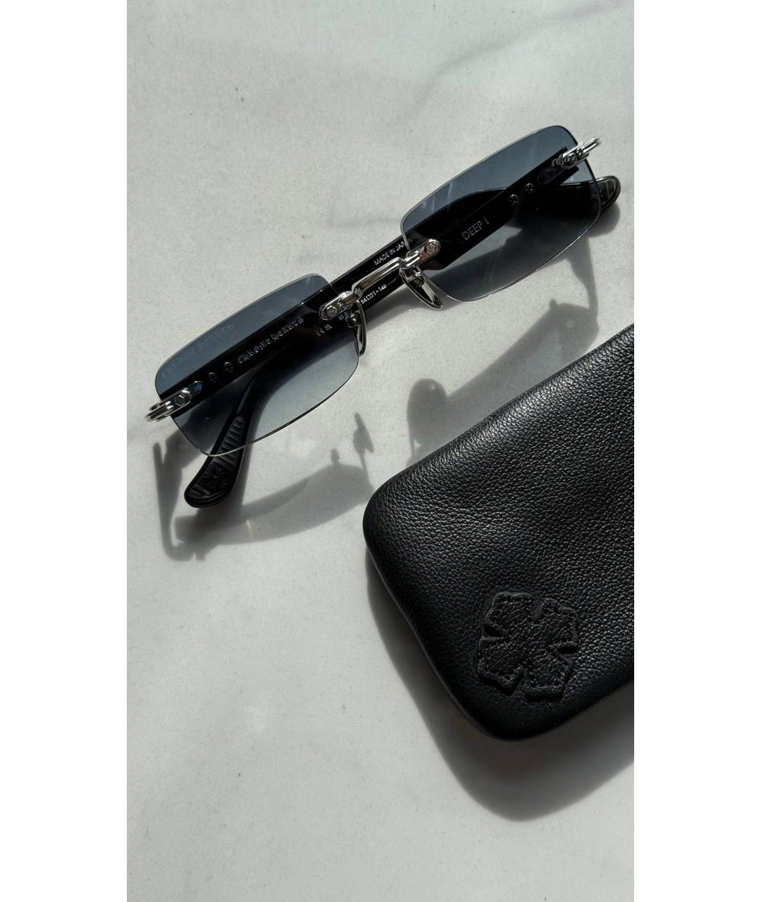 CHROME HEARTS Черные пластиковые солнцезащитные очки, фото 2