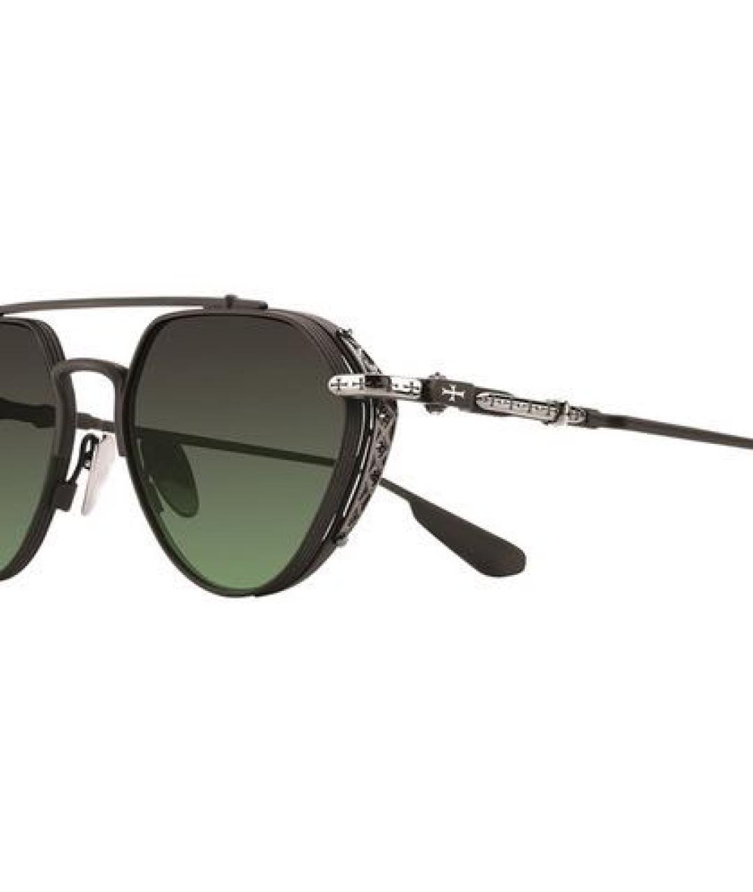 CHROME HEARTS Зеленые металлические солнцезащитные очки, фото 2